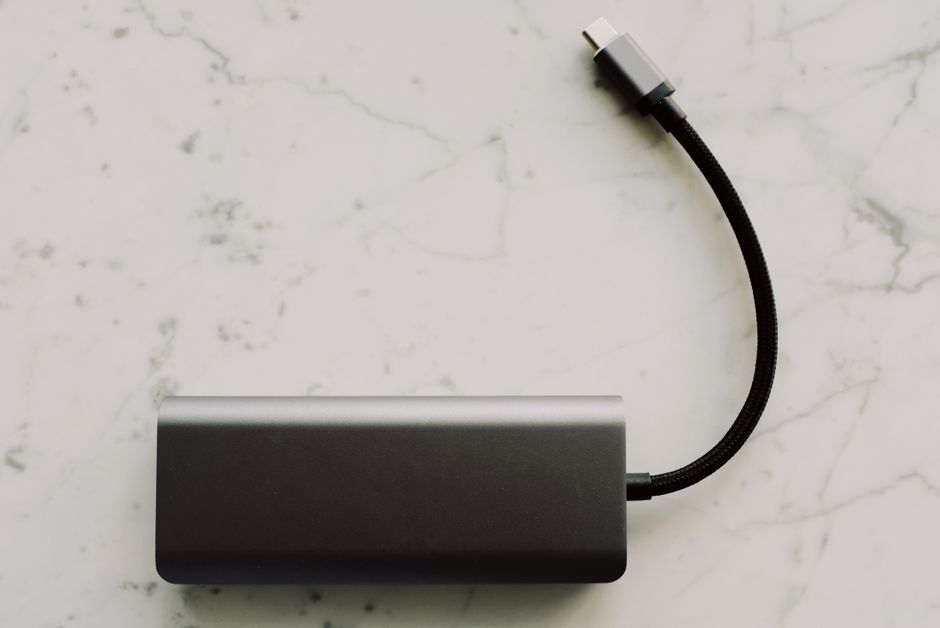 Innovatieve USB-C stopcontact met stekker en kabel. Innovatieve USB-C stopcontact met stekker en kabel.